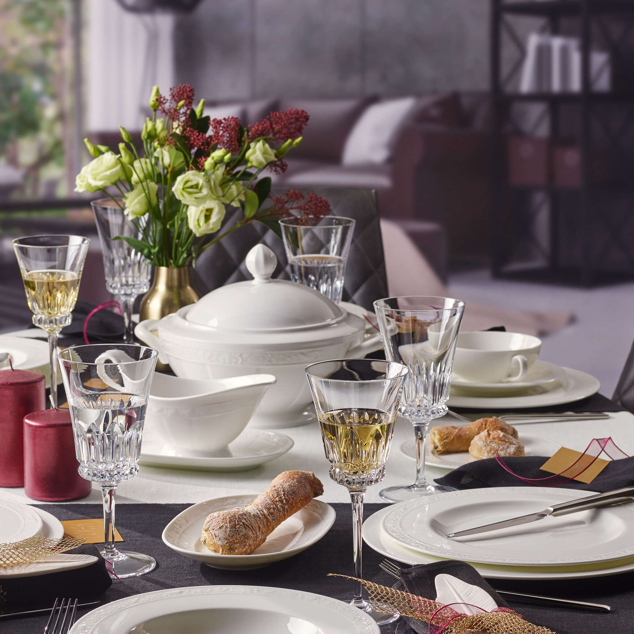 Assiette Creuse 25cm, White Pearl, Villeroy & Boch