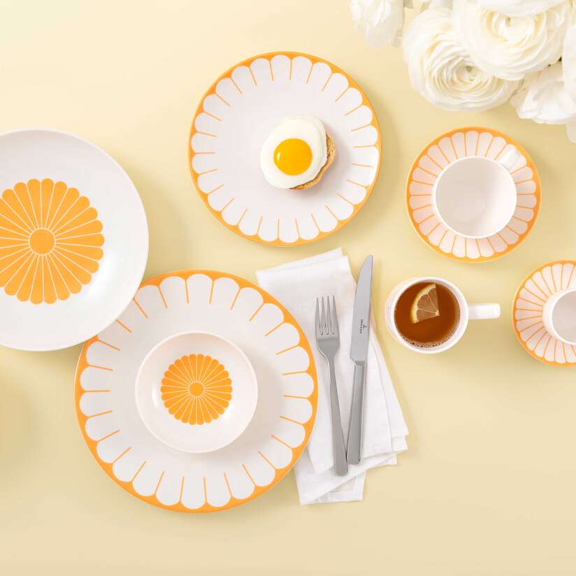 Assiette Plate, Fleur Jaune, Villeroy & Boch