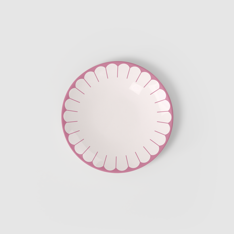 Assiette à dessert 21cm, Fleur Cassis
