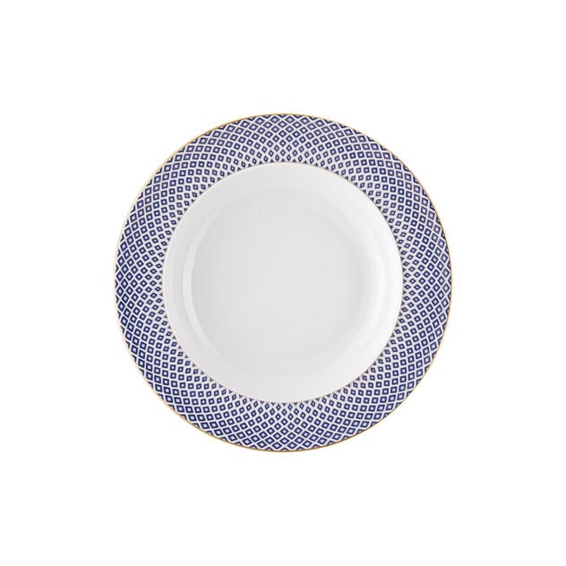 Assiette plate 22cm, Francis Bleu
