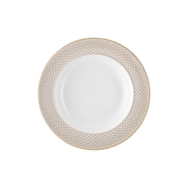 Assiette creuse 22cm, Francis Beige