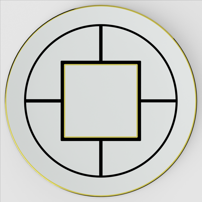 Assiette de présentation et plat à tarte 33 cm, MetroChic