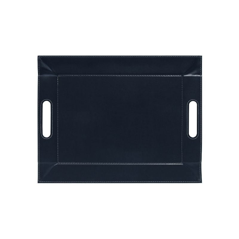 Plateau Réversible 45 x35 cm Bleu Encre/Taupe, N2J