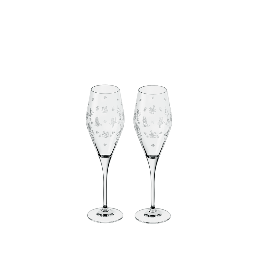 Verre à mousseux et champagne set de 2 pces Toy's Delight