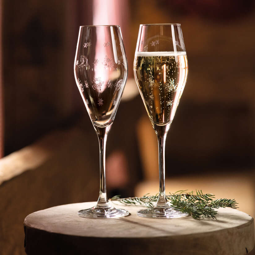 Verre à mousseux et champagne set de 2 pces Toy's Delight