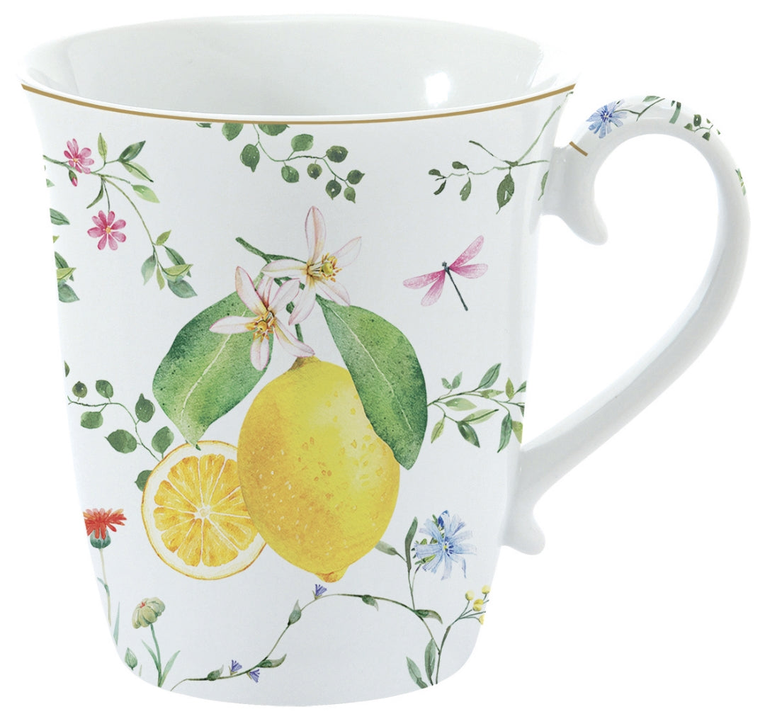 MUG 27,5CL, FLEURS ET CITRONS, Easylife