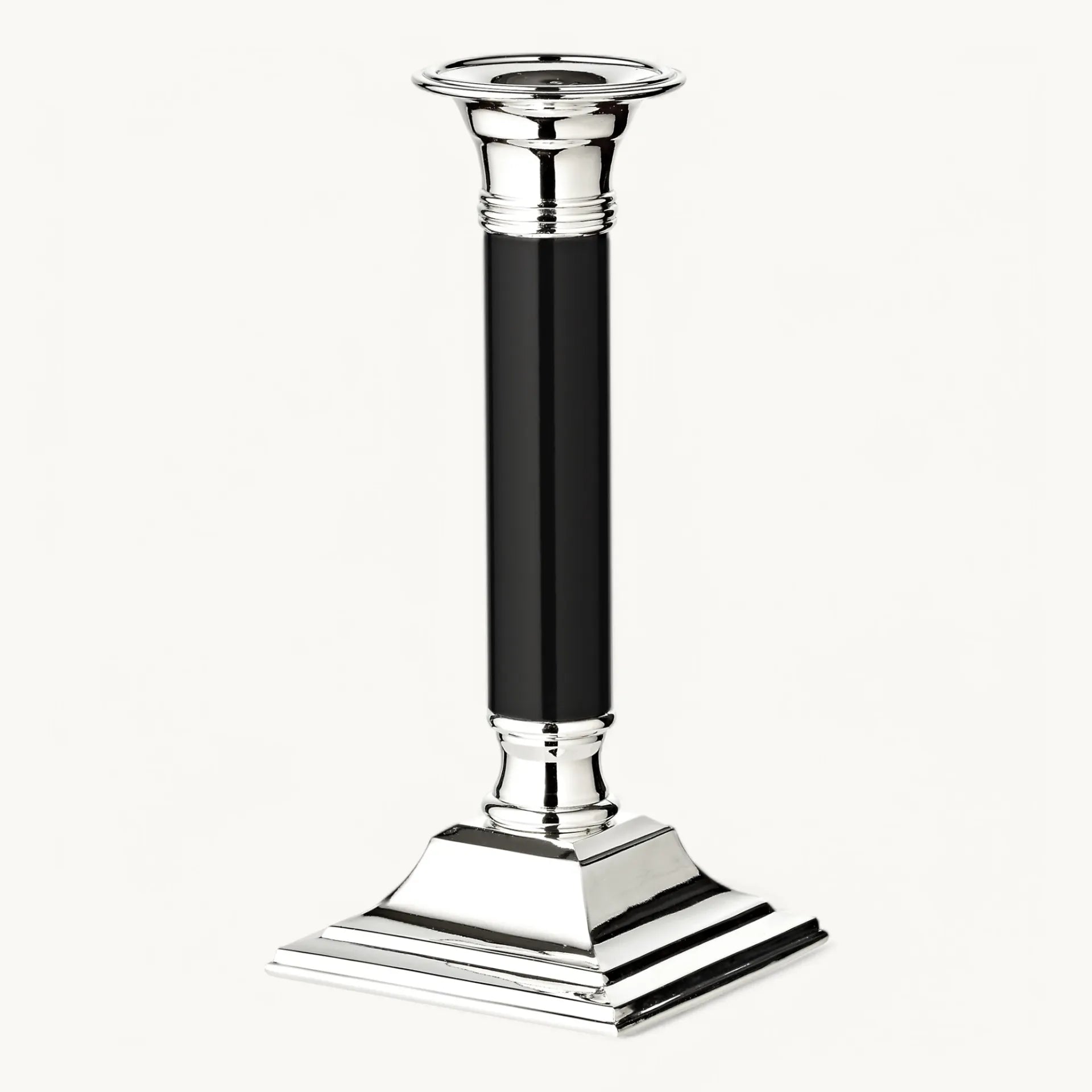 Bougeoir 19 cm Lincoln Noir, Edzard