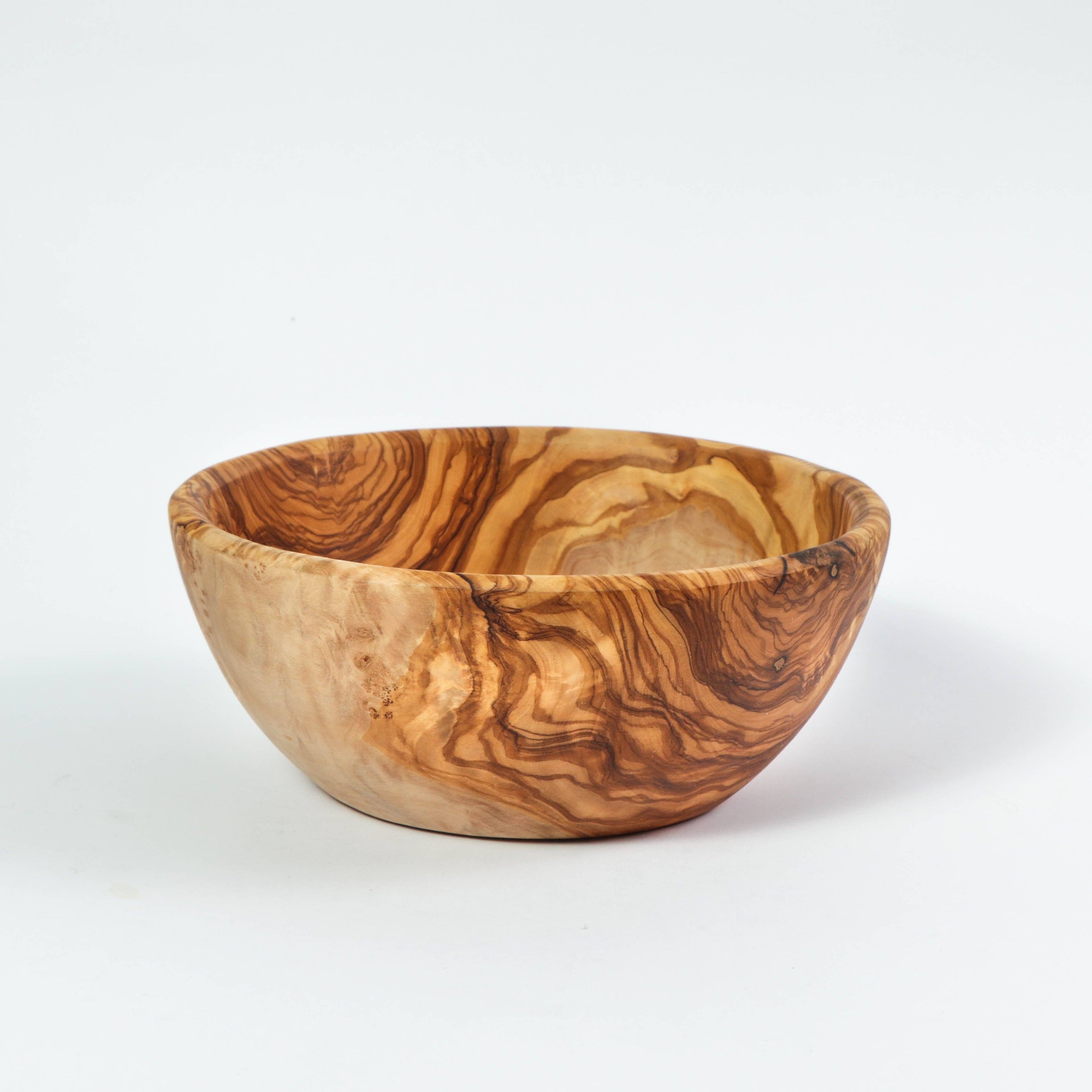 Grand saladier en bois d'olivier, fait main en Tunisie: 24 cm (9,4") (±3 %)