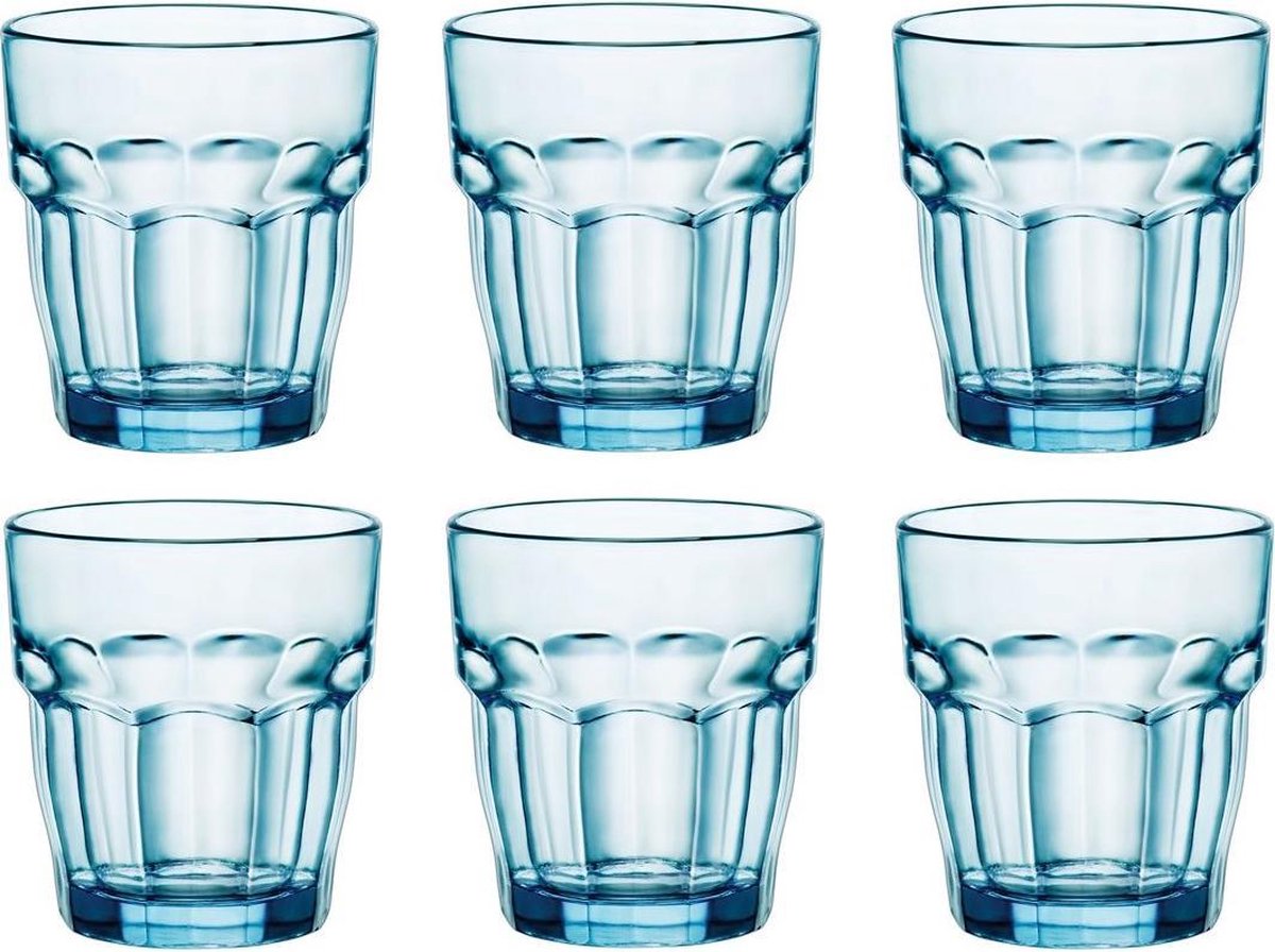 Set de 6 gobelets 27cl, Ice Rock Bleu, Bormioli