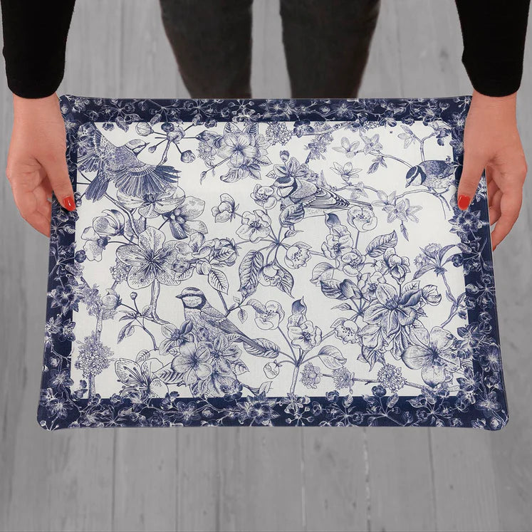 Plateau acrylique, 46x36cm, Arabela Bleu Nuit, Platex