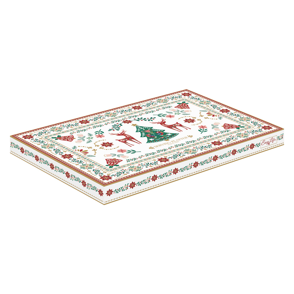 Plat Ovale 35 x 23,5 cm CHRISTMAS FOLK