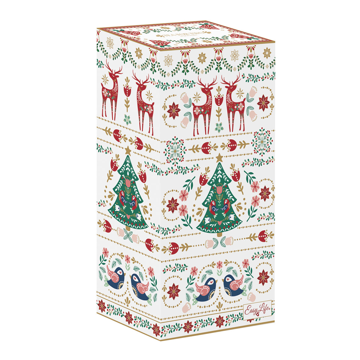 Théière avec deux tasses en porcelaine (500 ml + 240 ml) CHRISTMAS FOLK