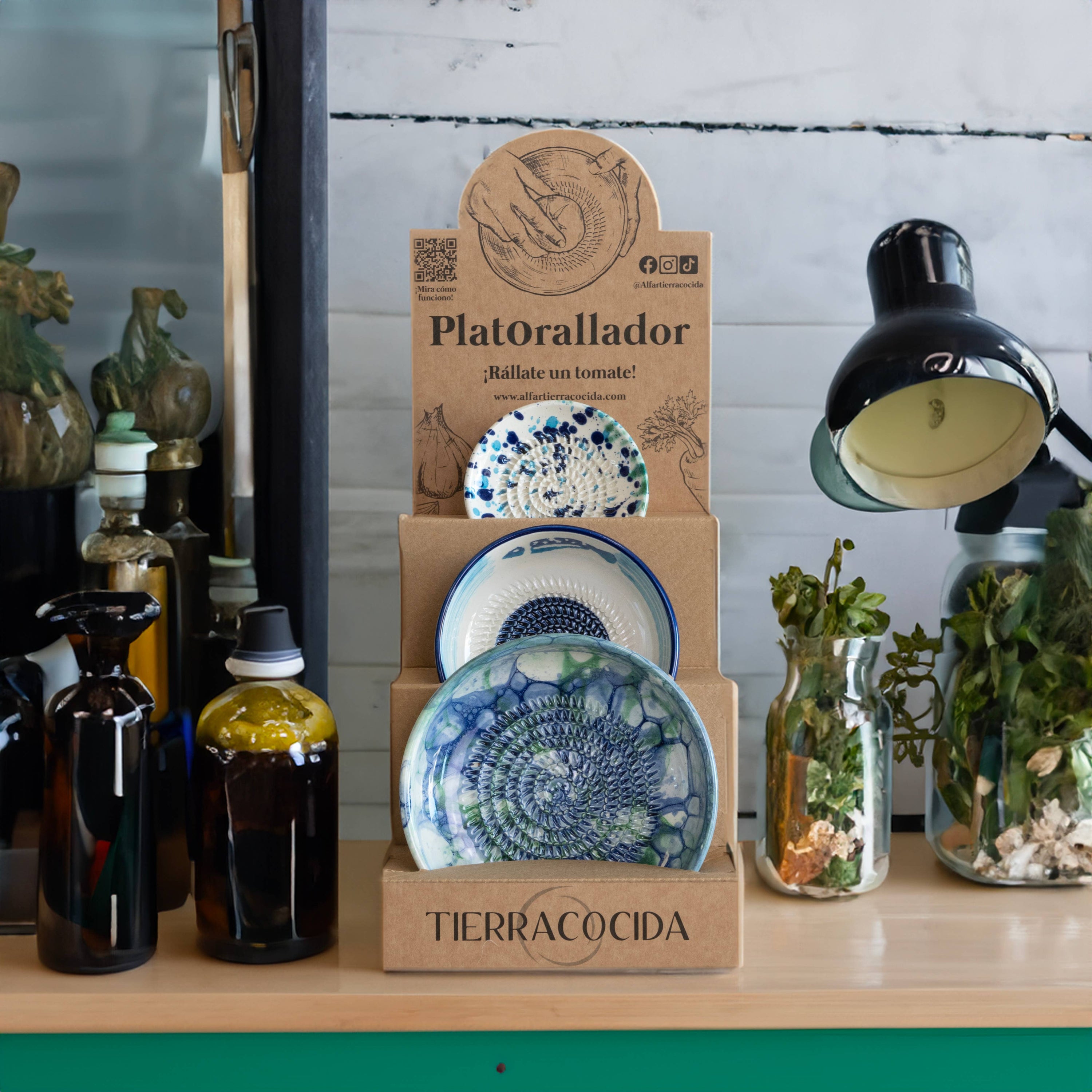 Support pour râpe en céramique | Présentoir pour boutiques: Espagnol