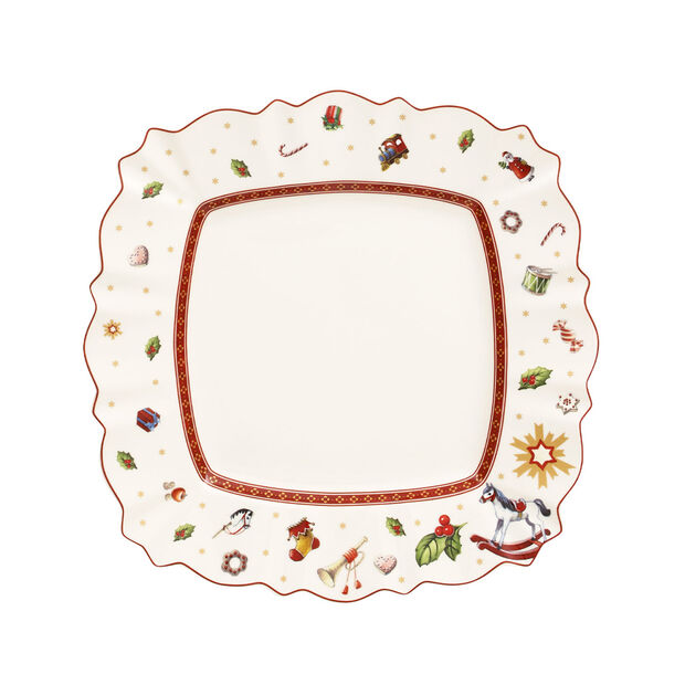 Assiette plate carrée blanche, Toy's Delight, Villeroy & Boch