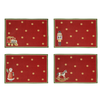 Set de table (x4 pièces)Toy's Delight multicolore, 48 x 32 x 2 mm, V&B