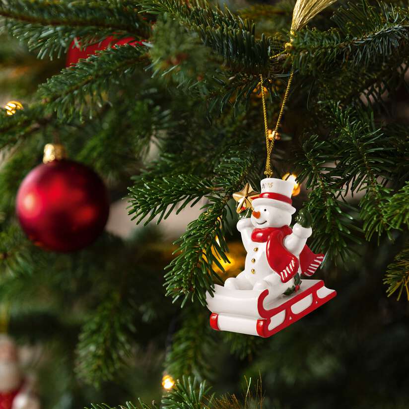 Ornements de Noël multicolore, 7,6 x 6,8 x 8,7 cm