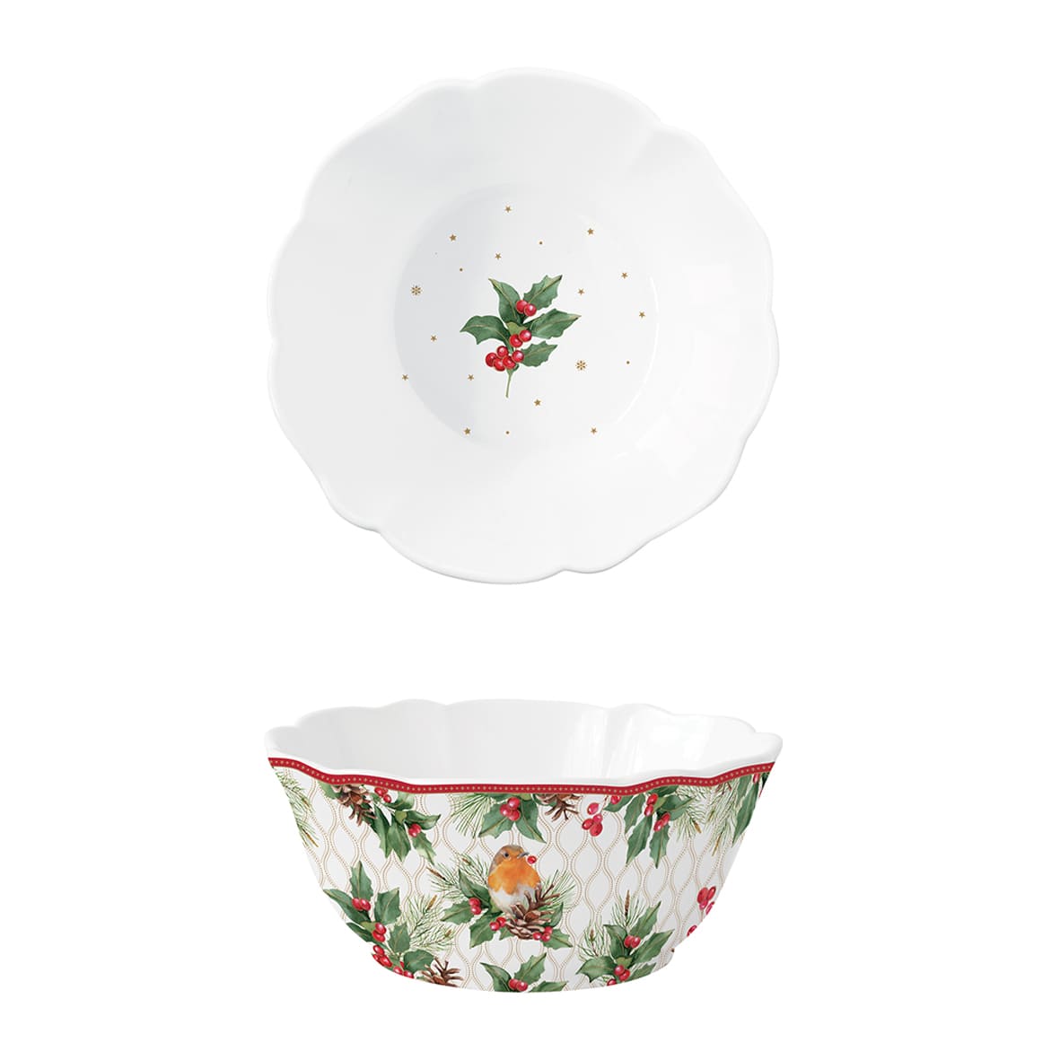 Bol Etoile 23cm, Christmas Berries