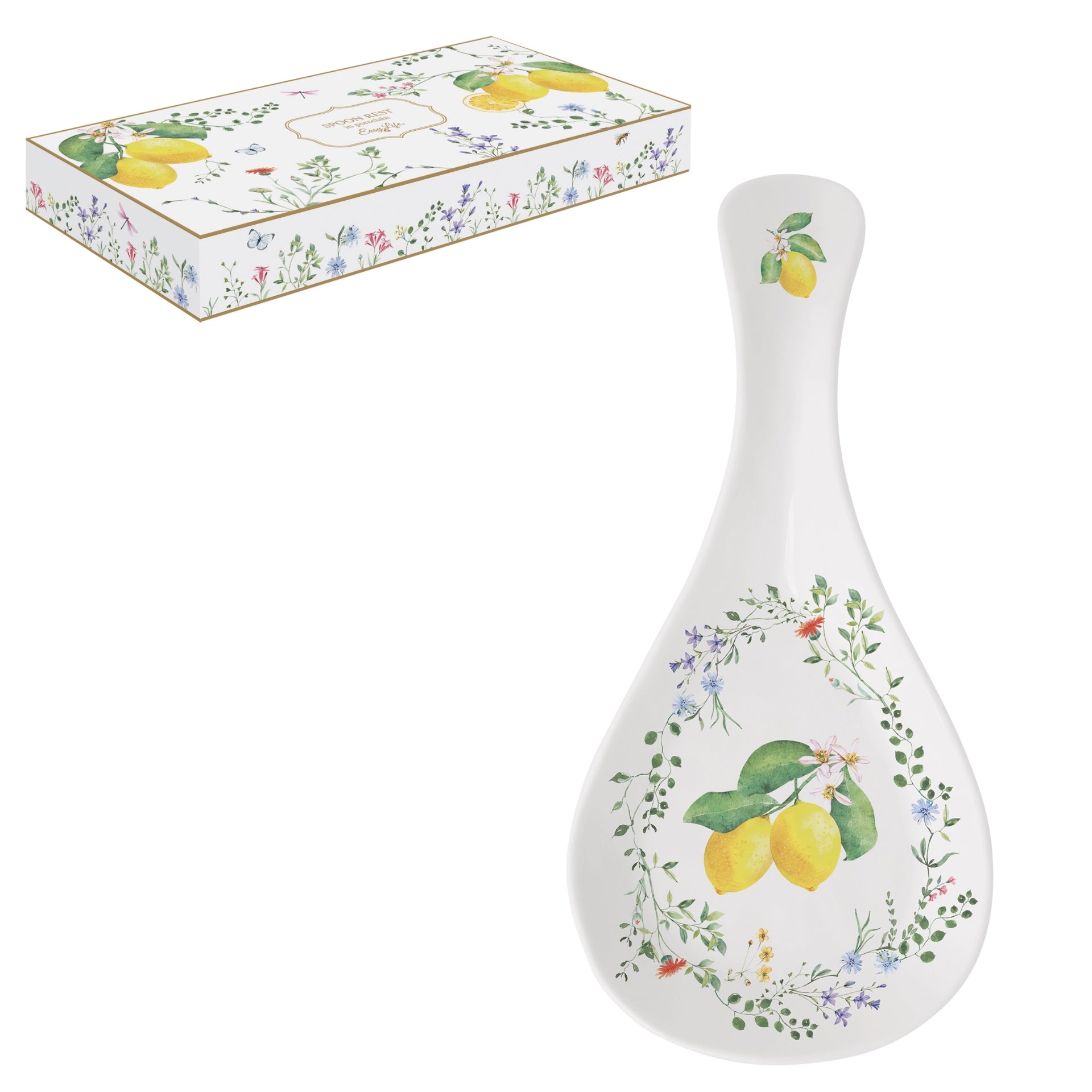 REPOSE CUILLERE 26x12cm, FLEURS ET CITRONS, Easylife