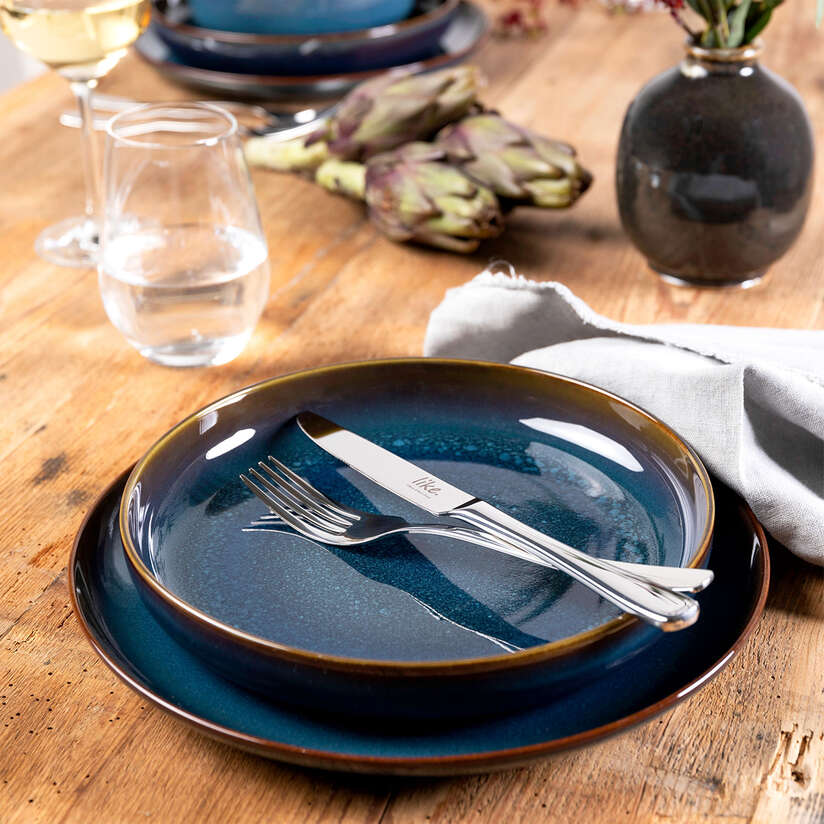 Assiette creuse 21,5cm, Crafted Denim