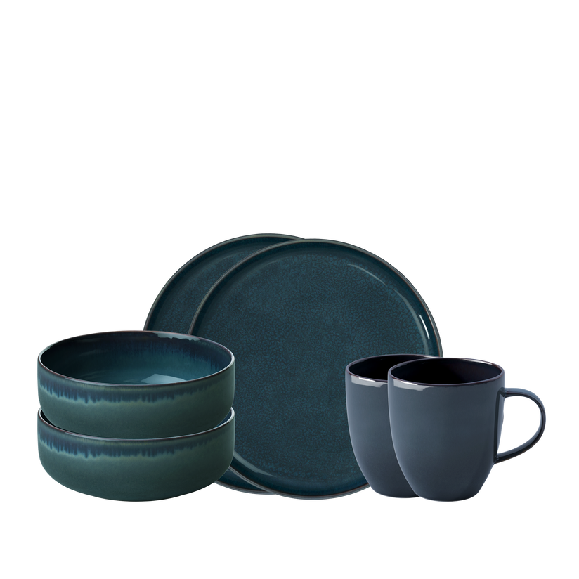 Set petit-déjeuner 6 pces, Crafted Denim