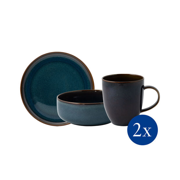 Set petit déjeuner 6 pièces, Crafted Denim, Villeroy & Boch