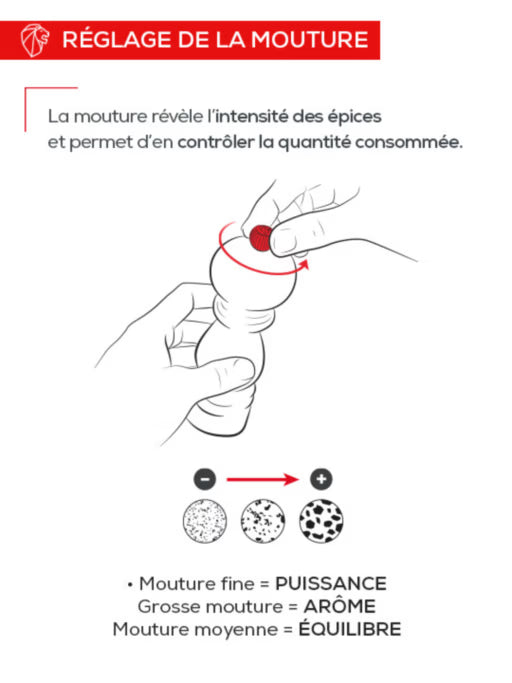 Moulin poivre 10cm, Palace Brown