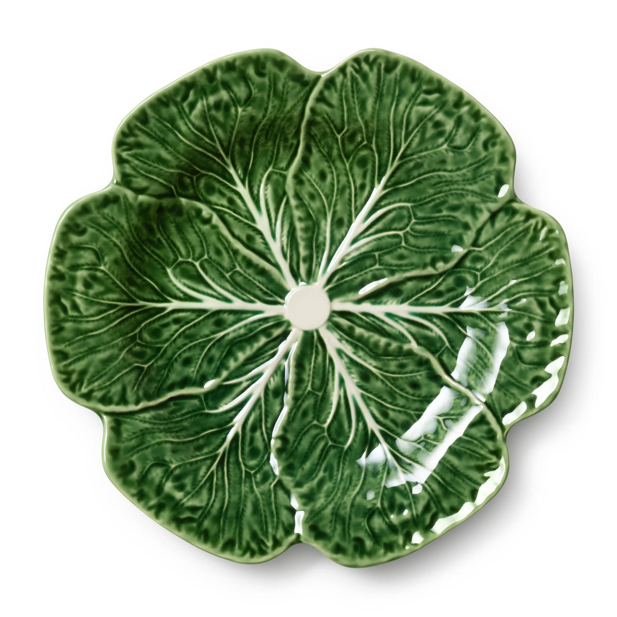 Assiette à dîner 3D feuille de chou Le Jardin, 28 cm