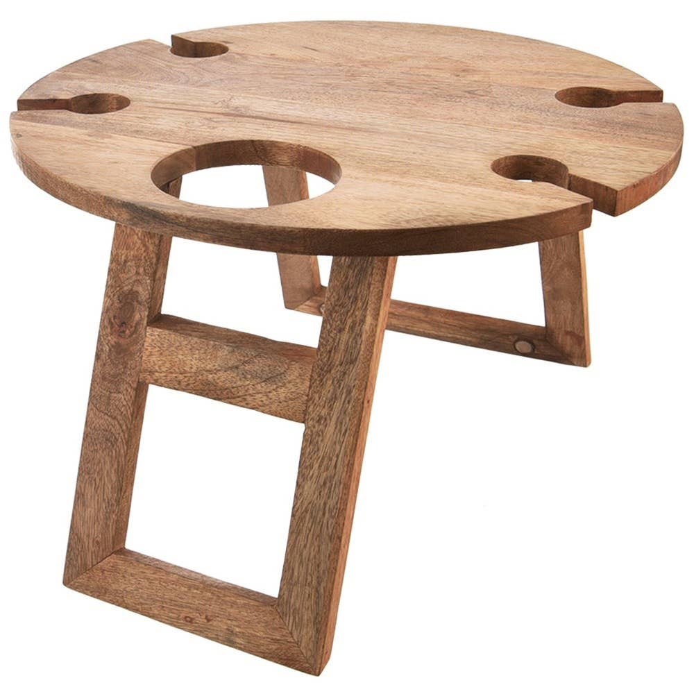Table de pique-nique pour vin en bois pliable MANGO 39,5x24,5cm