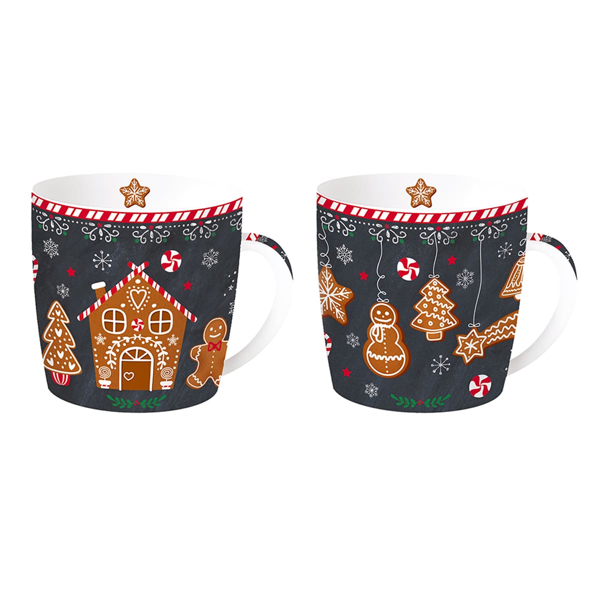 Coffret 2 mugs 0,35l, Gingerbread