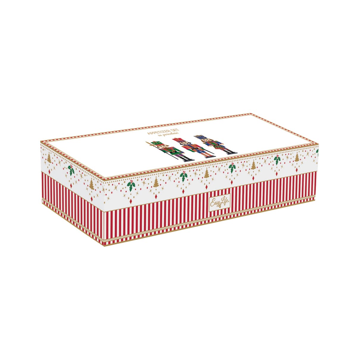Coffret apéritif 3 coupelles en porcelaine, Nutcracker