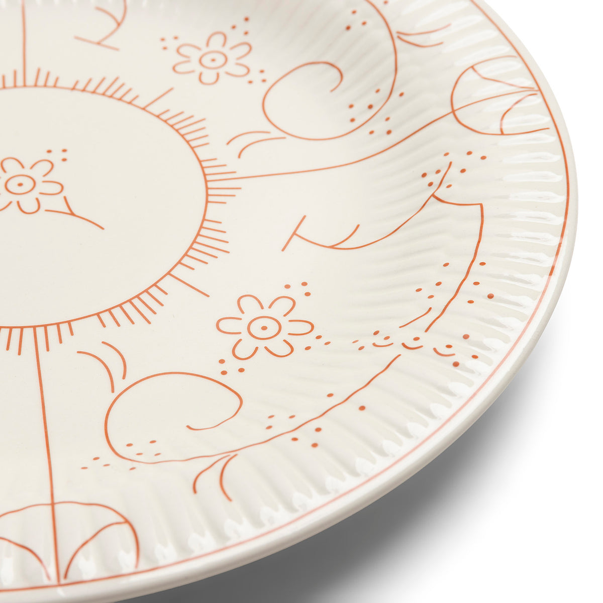 Assiette Plate 27cm, Copenhague Coral Rose, Royal Boch