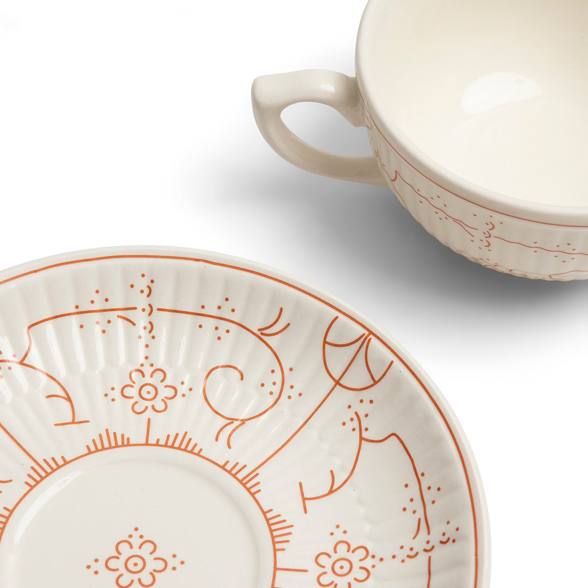 Tasse et Soucoupe 0.25L, Copenhague Coral Rose, Royal Boch