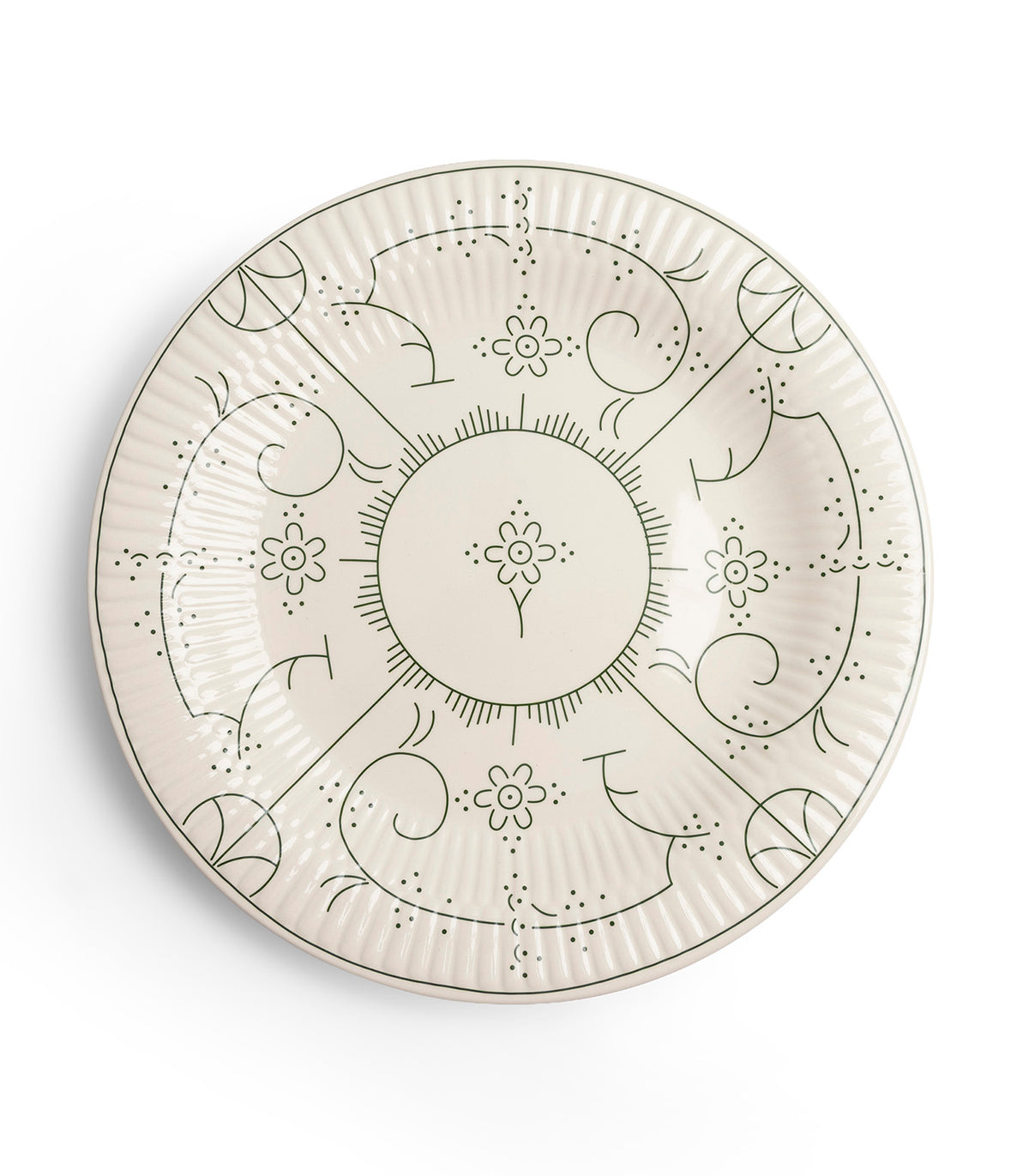 Assiette Plate 27cm, Copenhague Vibrant Green, Royal Boch