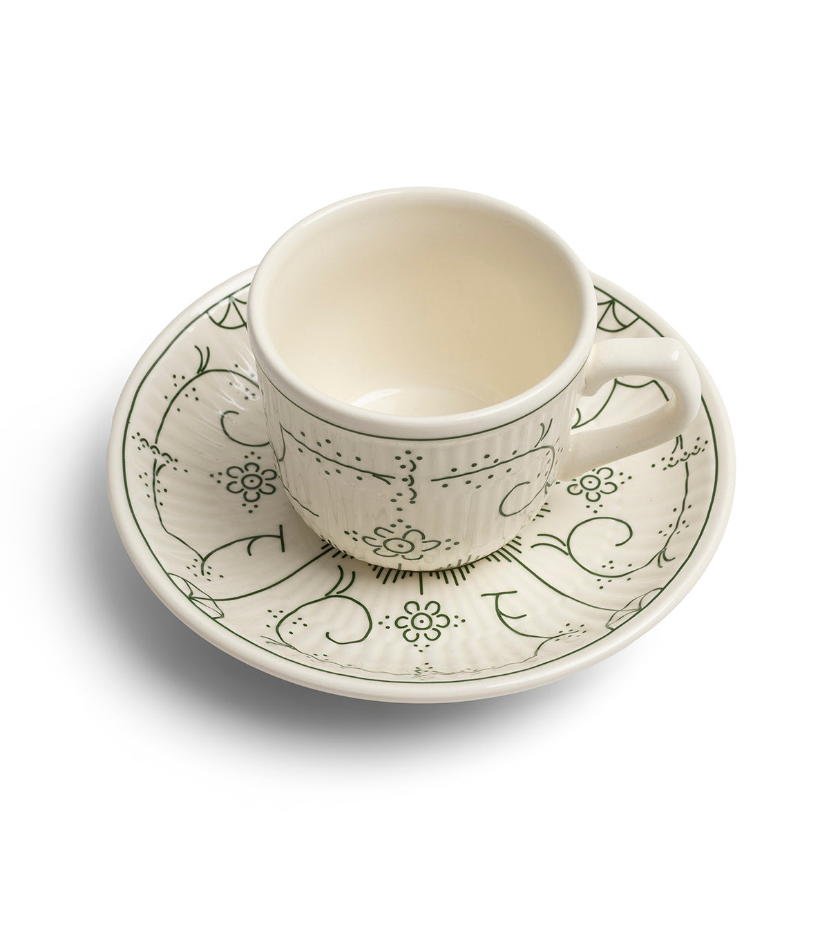 Tasse et soucoupe à Café 0.2L, COPENHAGUE VIBRANT GREEN, ROYAL BOCH
