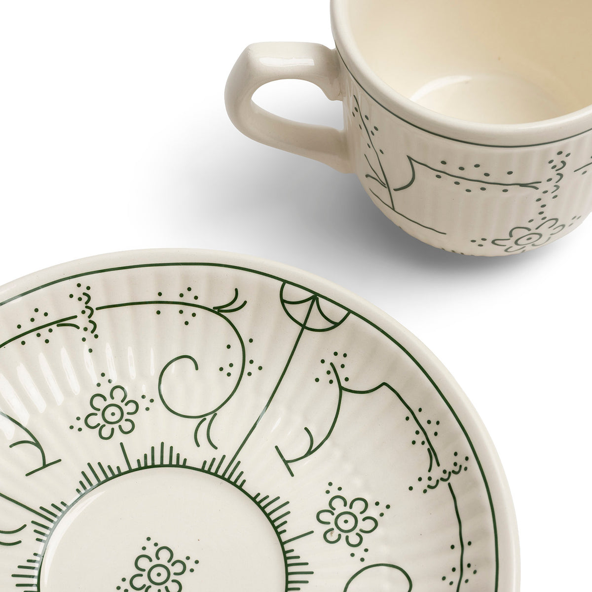 Tasse et soucoupe à Café 0.2L, COPENHAGUE VIBRANT GREEN, ROYAL BOCH
