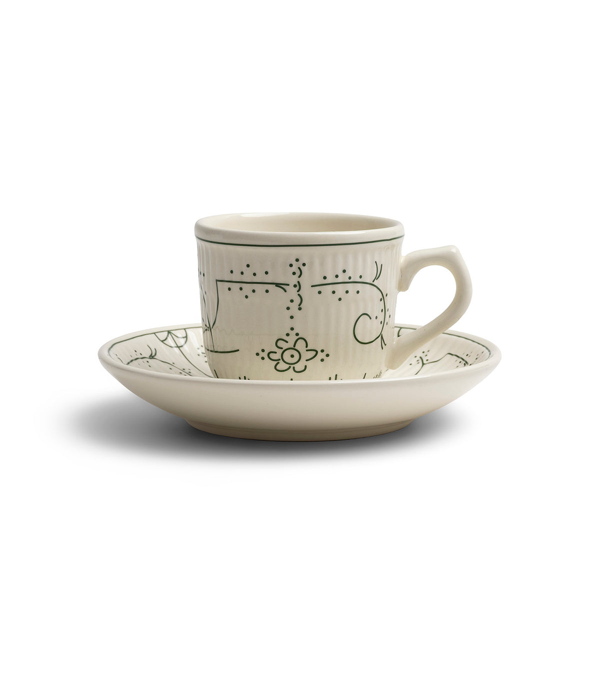 Tasse et soucoupe à Café 0.2L, COPENHAGUE VIBRANT GREEN, ROYAL BOCH