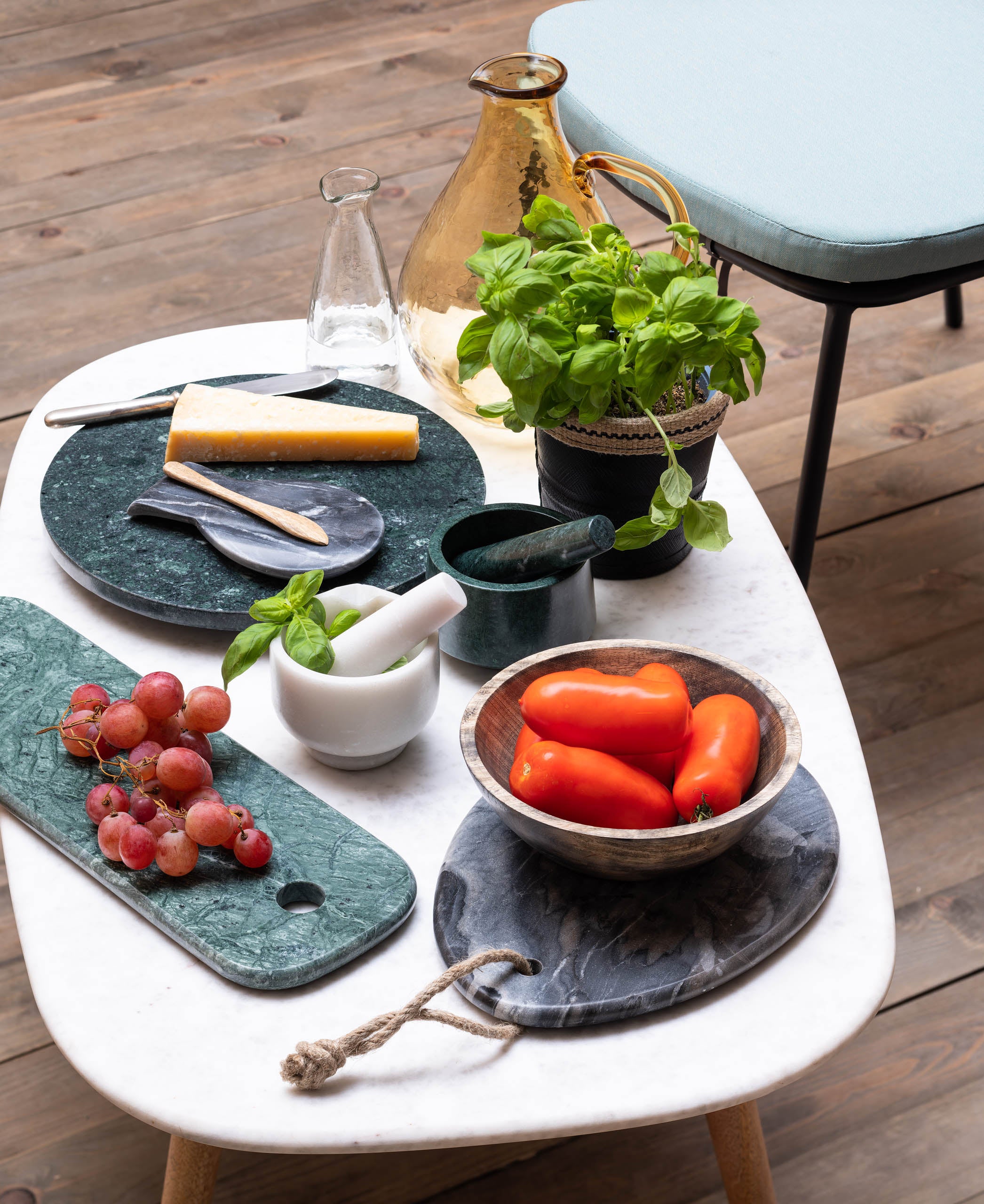 Mortier et Pilon, Marbre Vert, Chehoma