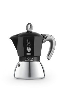 Cafetière Italienne 6 Tasses, Moka Induction Noir, Bialetti