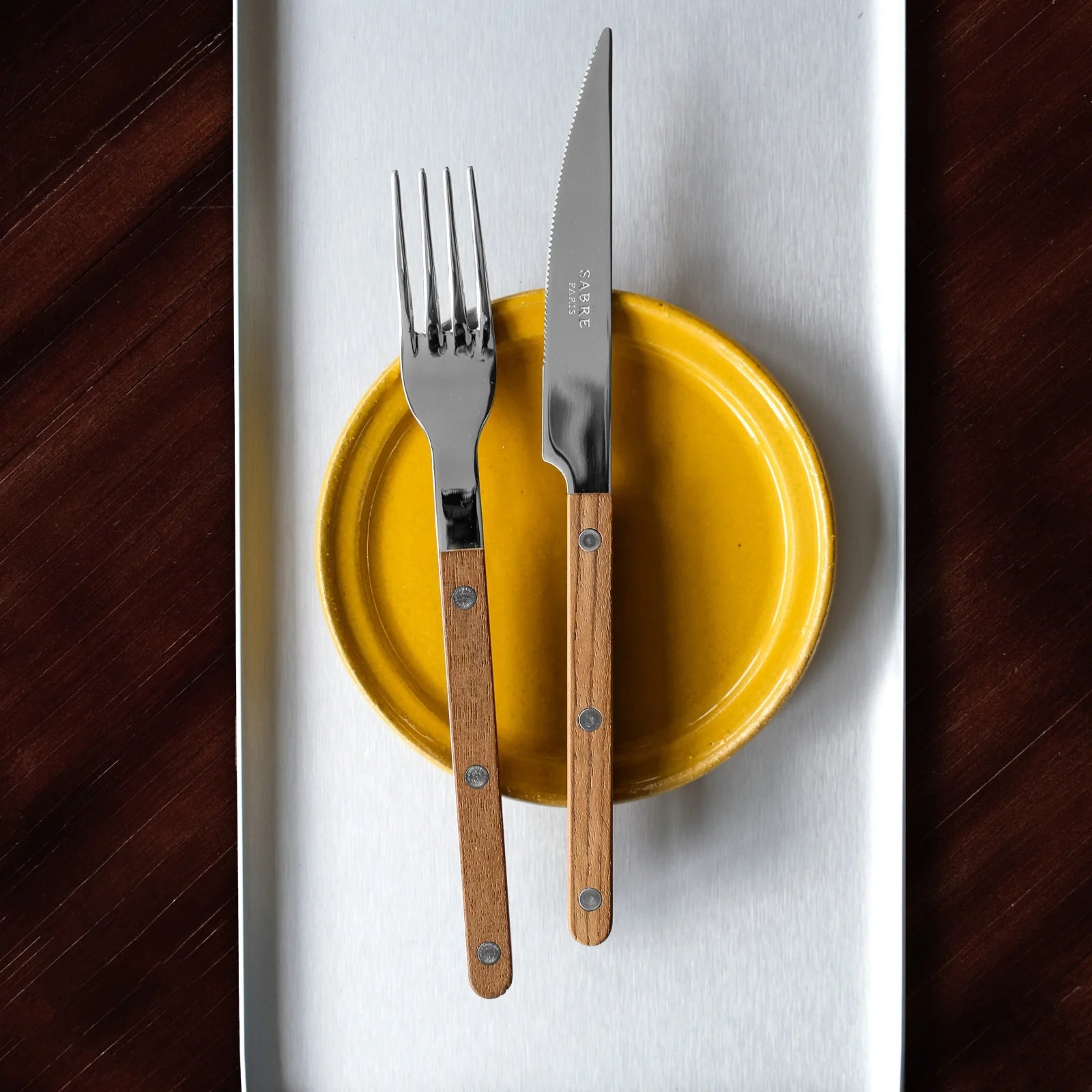 Set de 24 couverts de table, Bistrot Teck