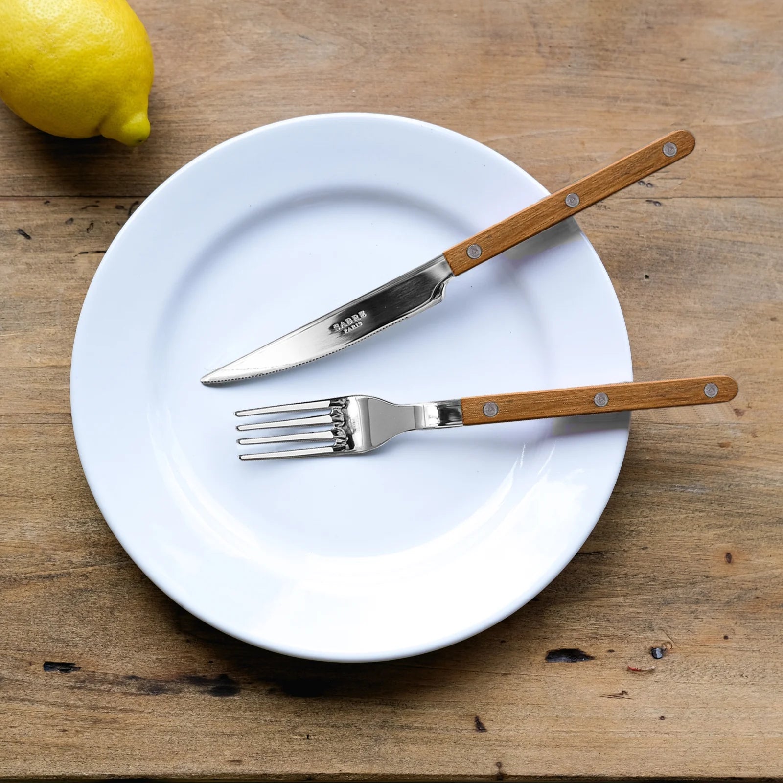 Set de 24 couverts de table, Bistrot Teck