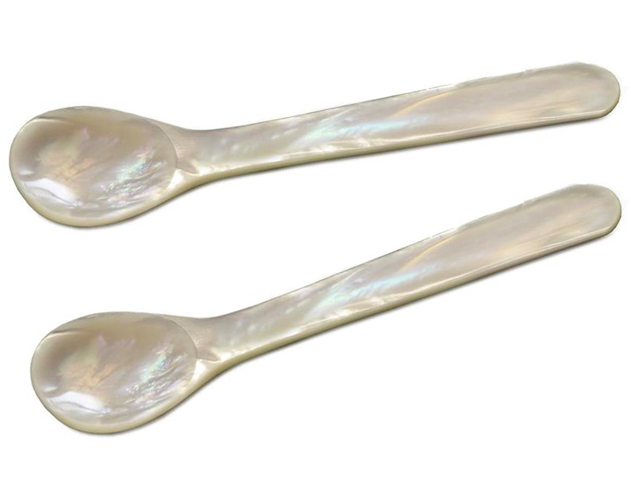 Mother of Pearl Spoons 11cm, Set of 2 Mother of Pearl, Edzard