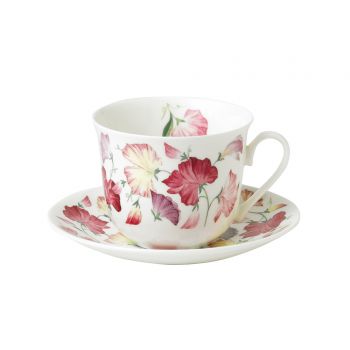 Paire Tasse Déjeuner Pos de Senteur Rose, Bastide