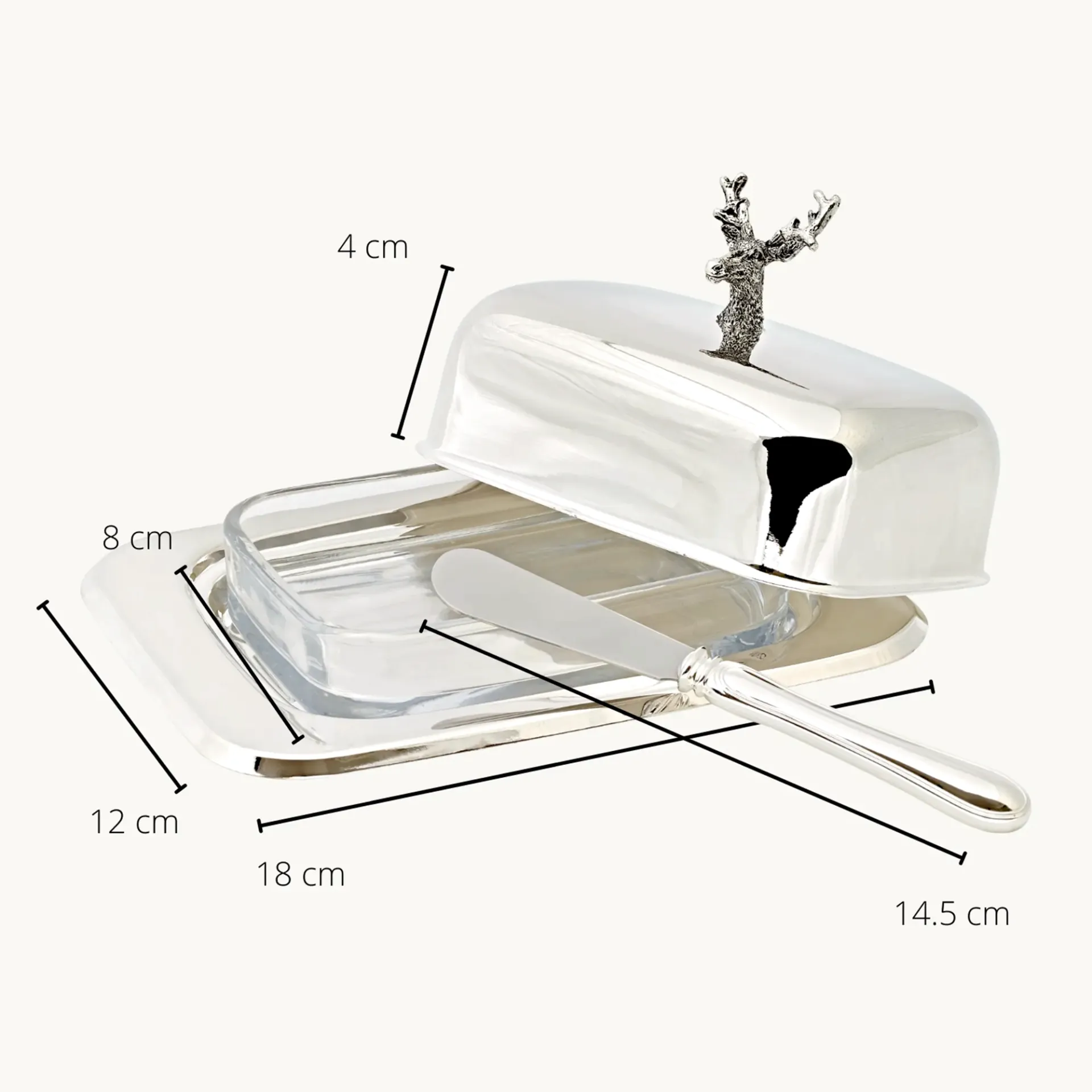 Beurrier 18x13 cm Cerf, Edzard