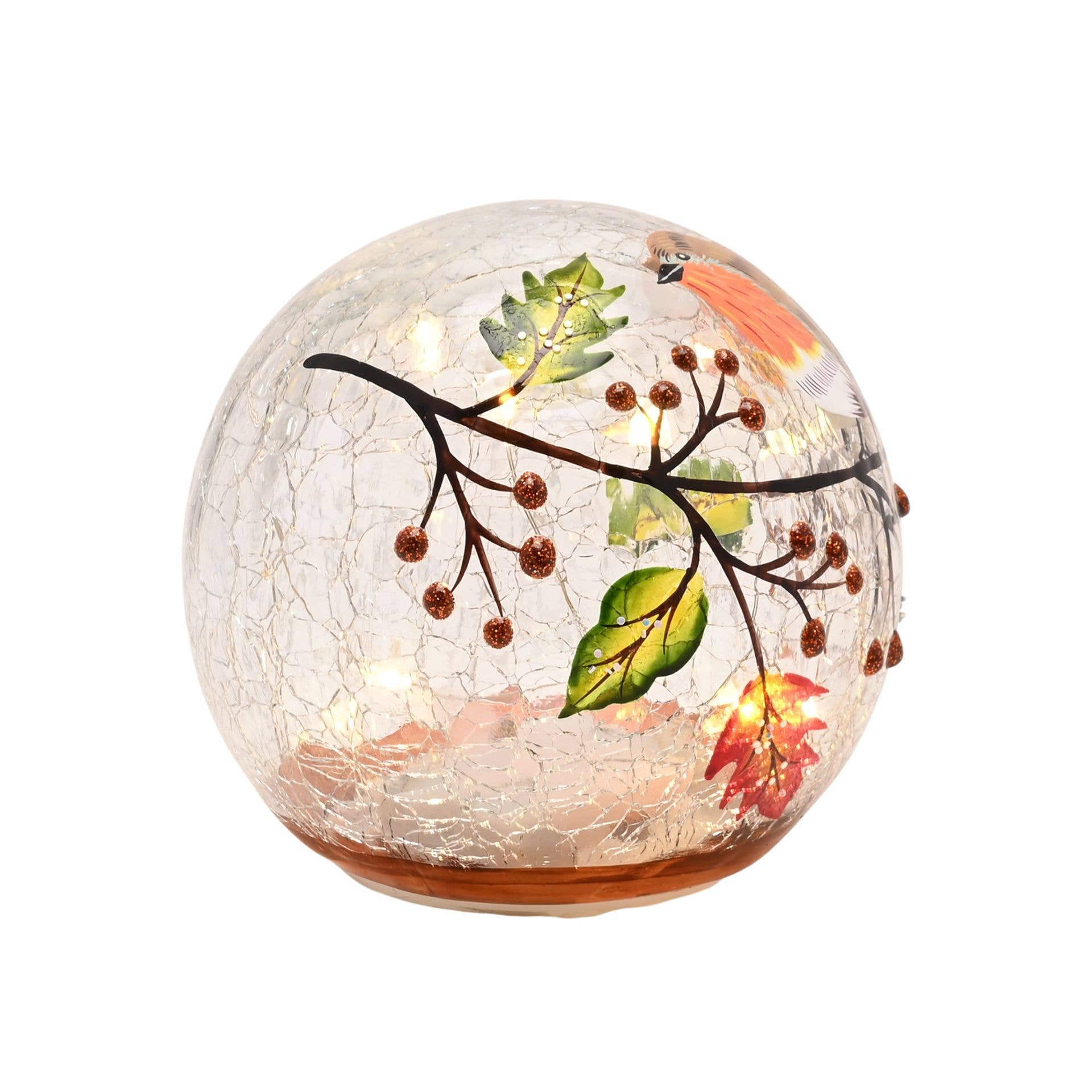 Boule lumineuse LED Automne Robin de Country Living