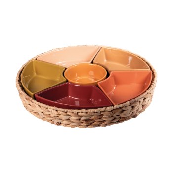 Service apéritif 7 pièces Bamba 36 cm, Bastide