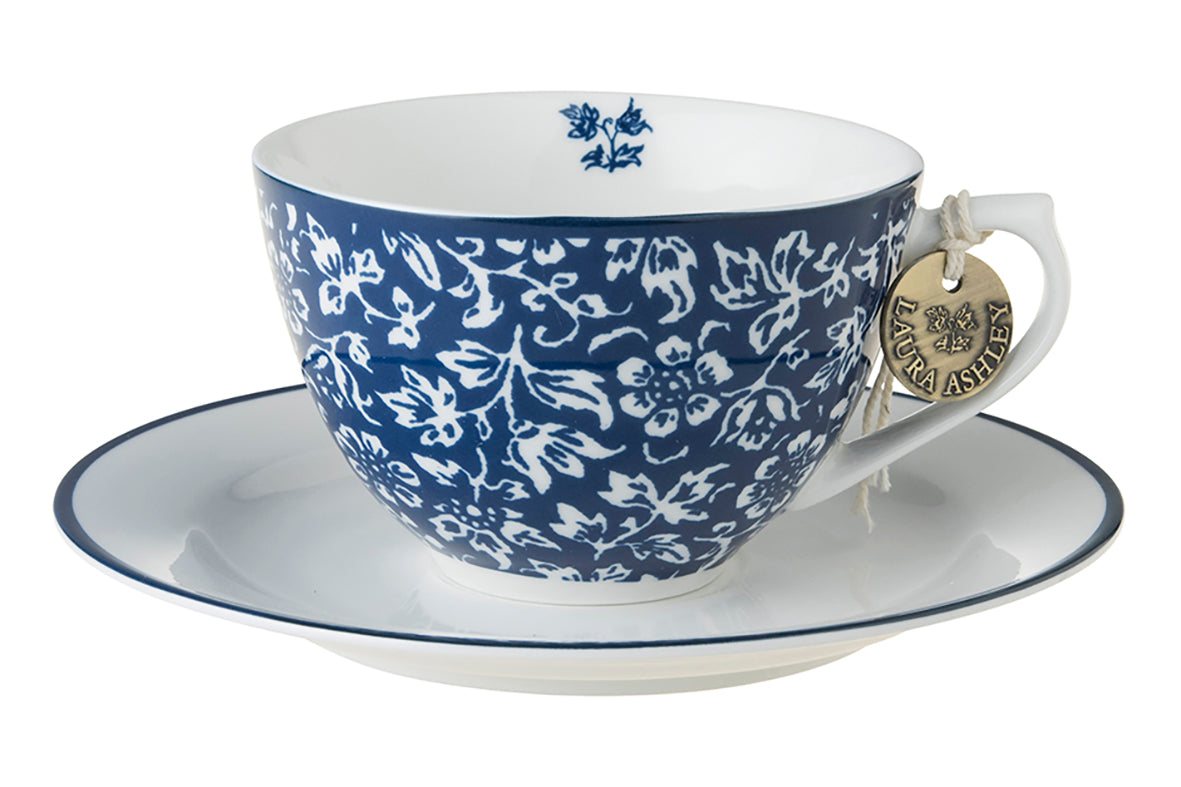 Tasse et Soucoupe à Thé, Blue Sweet Allysum, Laura Ashley