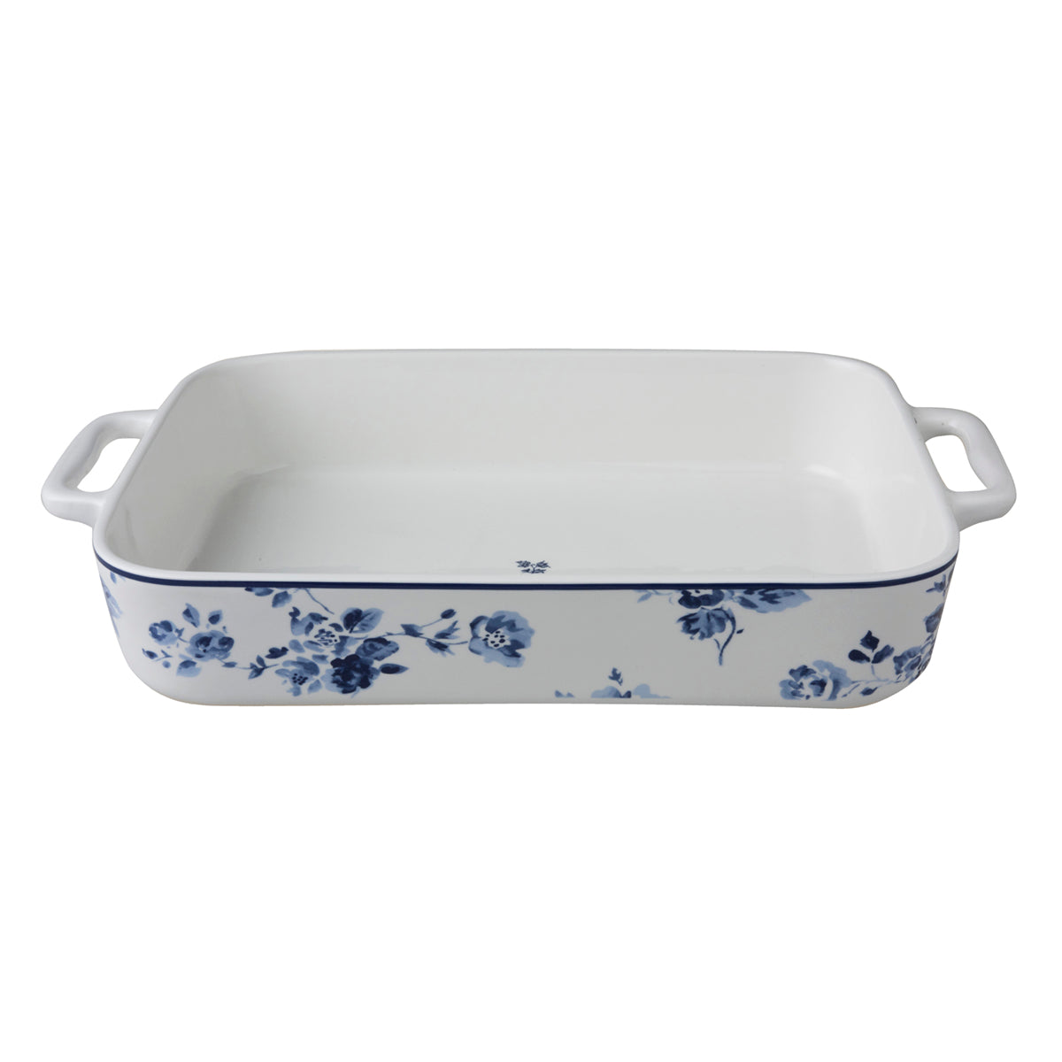 Plat four rectangle 32cm Blue China Rose, Laura Ashley