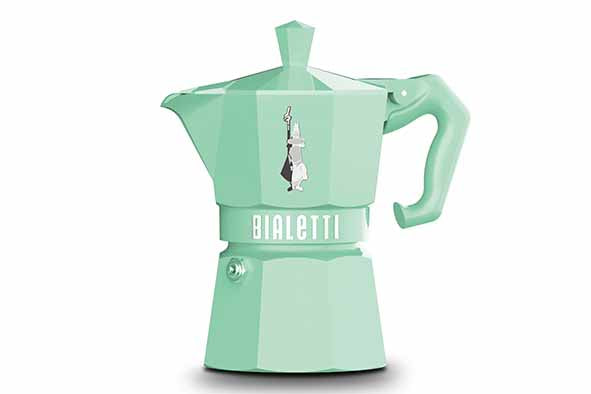 Cafetière Italienne 6 Tasses, Moka Exclusive Vert, Bialetti