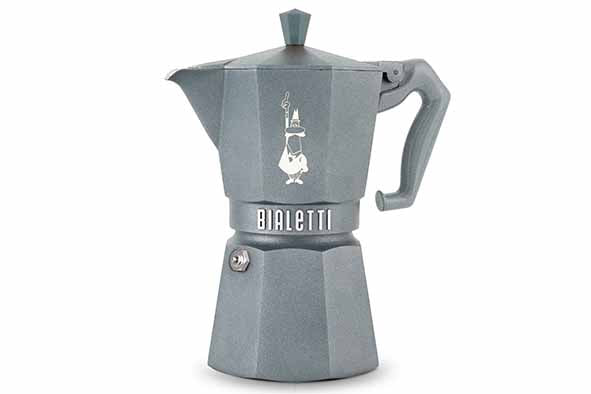 Cafetière Italienne 3 Tasses, Moka Induction Grey, Bialetti