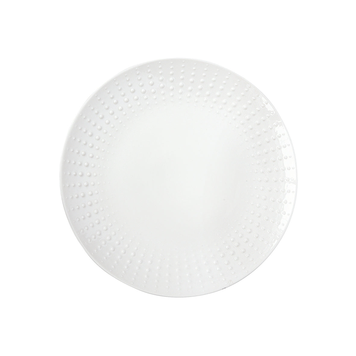 Assiette dessert 21 cm, Drops White